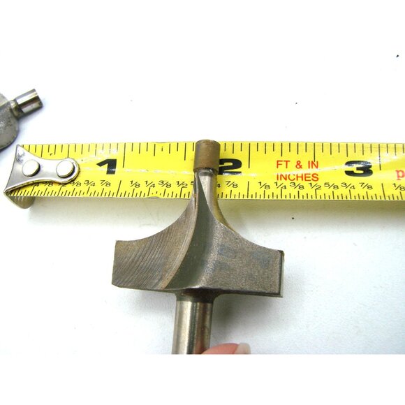 Lot 8 Profile Router Bits 1/4" Shank Chanfer Round Over Ogee No Bearing Mix Set - Picture 11 of 11